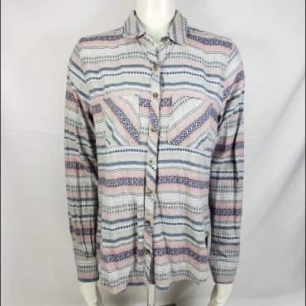 Maurices SZ XL flannel long sleeve button front